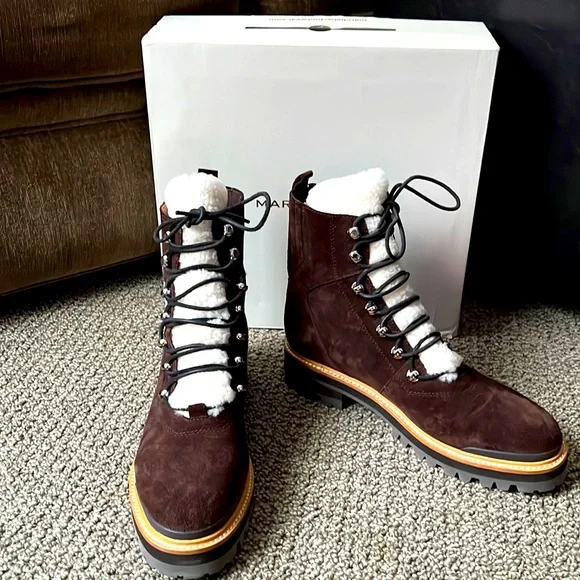 Marc Fisher Izzie Brown Suede Bootie Size 11M - Picture 1 of 8
